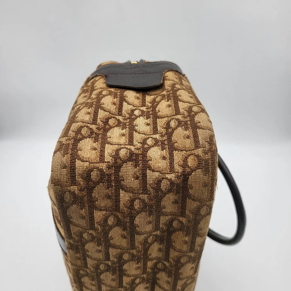 Christian Dior Diorissimo Trotter Canvas Top Handle Bag,,authentic w/COA..